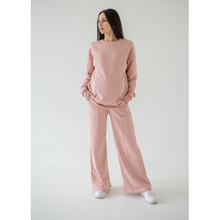 Комплект для беременных c секретом для кормления HN Пудровый